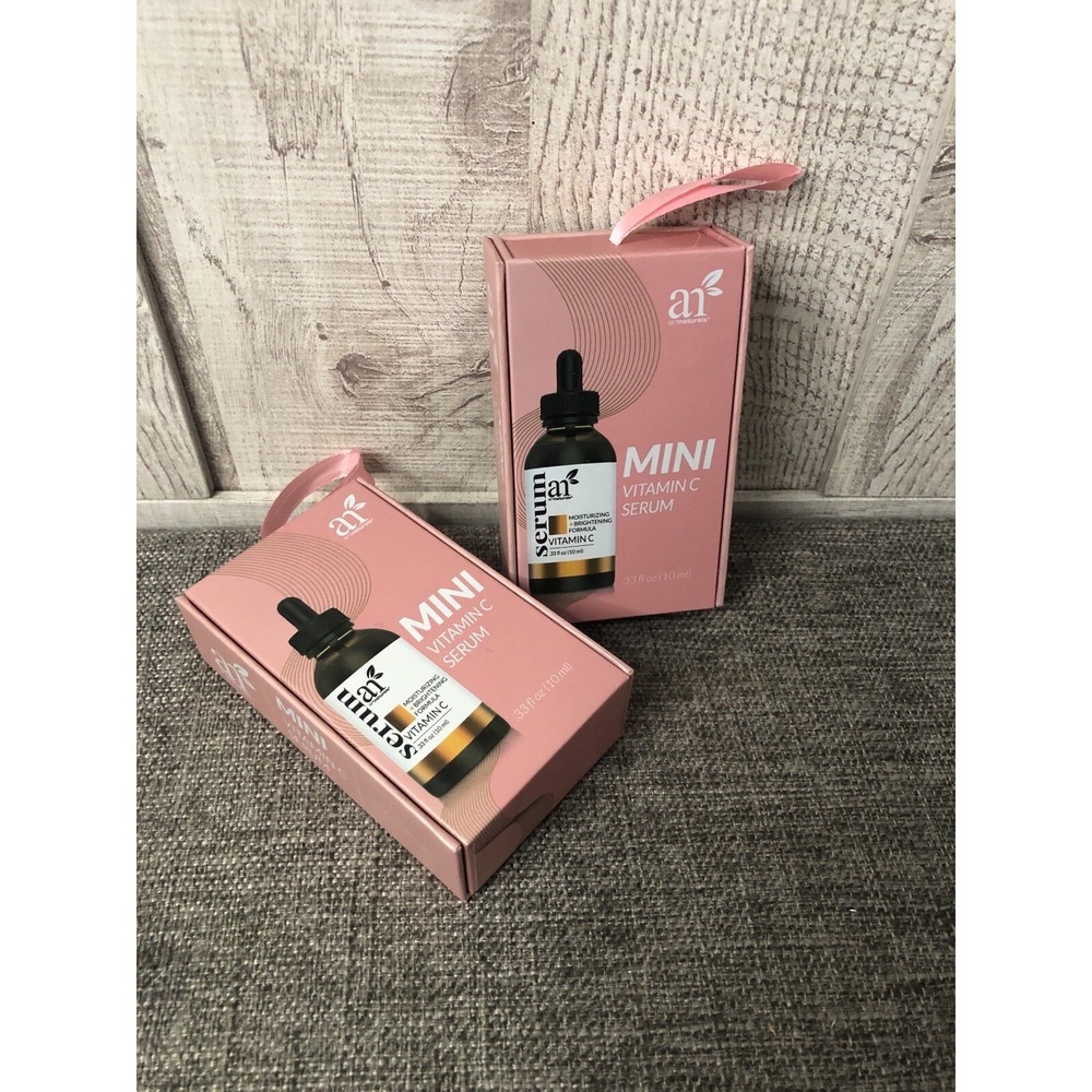 ArtNaturals Mini Vitamin C Serum Set of 2 Brightening Hydrating Formula 0.33oz